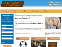 Tablet Screenshot of coloradodiabeticshoes.com